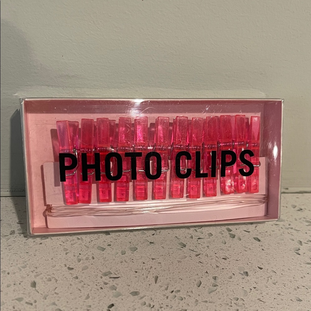 Urban Outfitters Pink Photo Display Clips